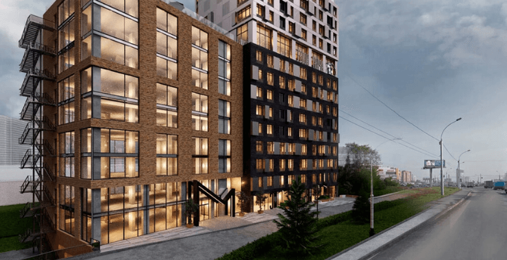 Возле ТРЦ «Аура» в Новосибирске началось строительство апарт-отеля от компании «Мета»